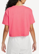 Nike - Tee-Shirt Essential Crop - Sea Coral/White - Femme