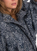 Woolrich - Veste À Motif Bandana - Melton Blue Ban - Femme