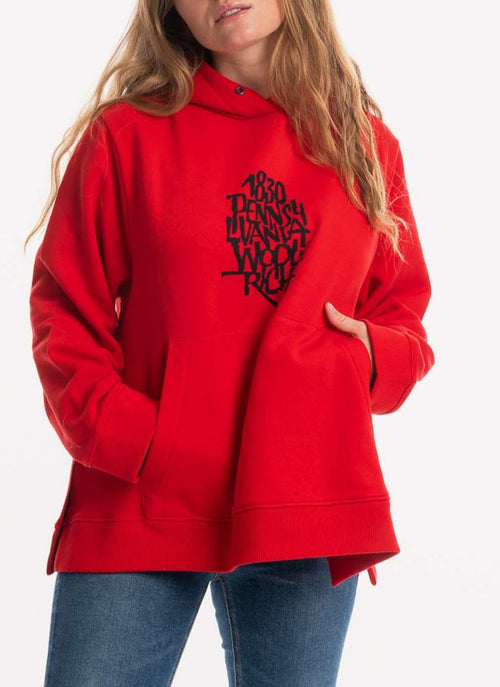 Woolrich - Sweat Rouge - Flame Red A - Femme