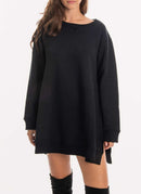 Woolrich - Sweat Long Bushwick - Black - Femme