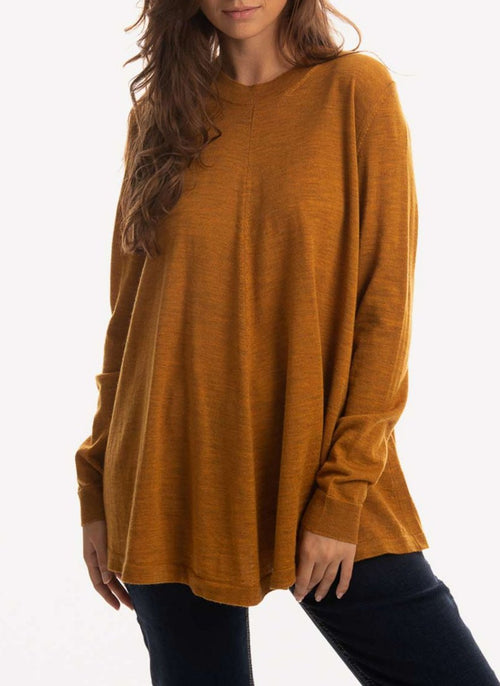 Woolrich - Pull Camel - Ochre - Femme