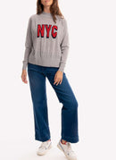 Woolrich - Pull Nyc - Light Grey Mela - Femme