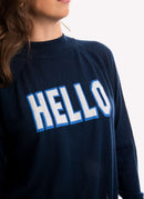 Woolrich - Pull Hello - Melton Blue - Femme