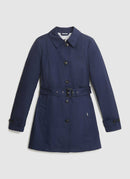 Woolrich - Trench Coat Jessamine - Melton Blue - Femme