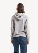 Woolrich - Hoodie New Fleece - Light Grey Mela - Femme