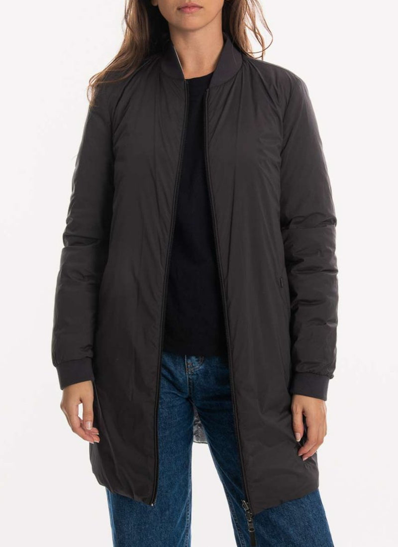 Woolrich - Bomber Long Reversible - Phantom - Femme