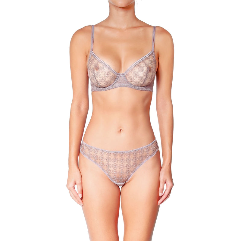 Soutien Gorge Armatures - Café Fleur - Taupe