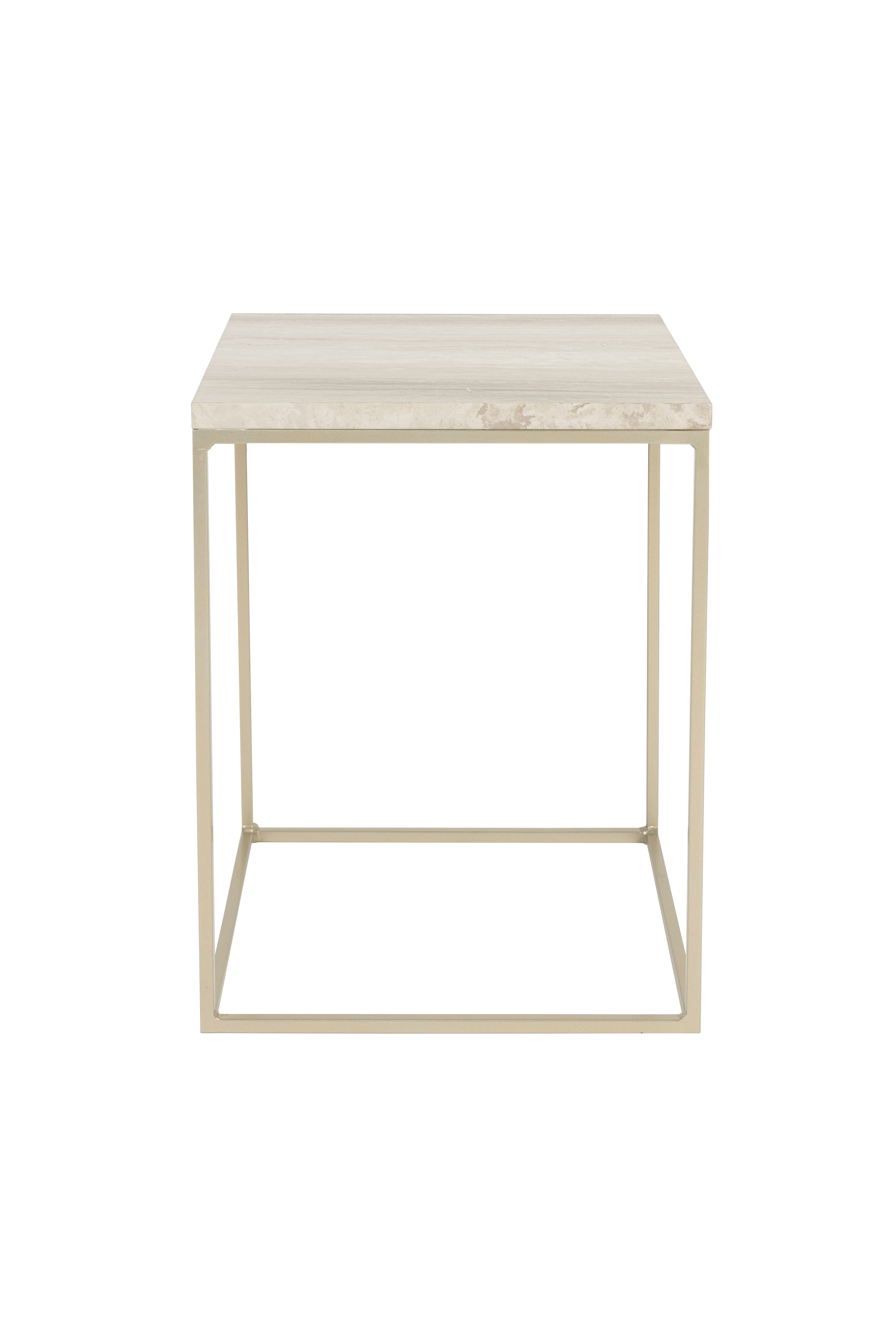 Stray - Side Table - Solid Marble - Gray Marble