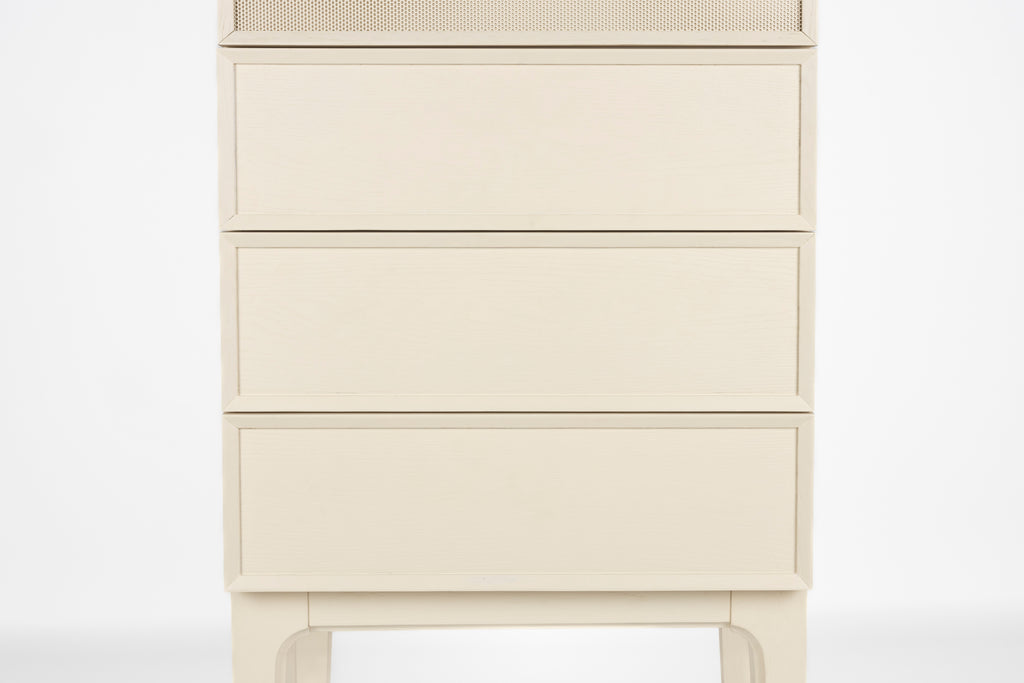 June 1 Door 3 Drawers - Wardrobe - Solid Oak - Beige
