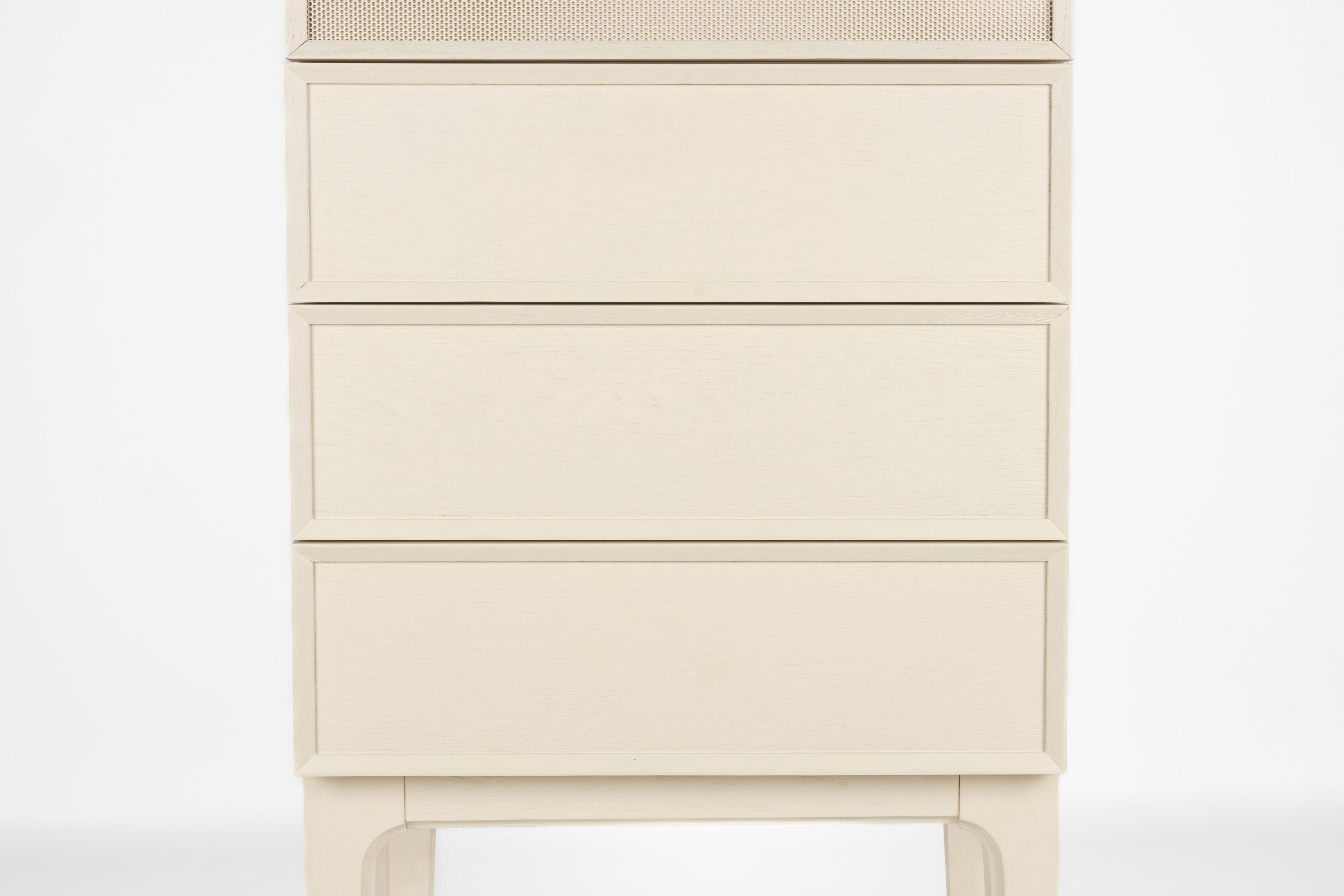 June 1 Door 3 Drawers - Wardrobe - Solid Oak - Beige