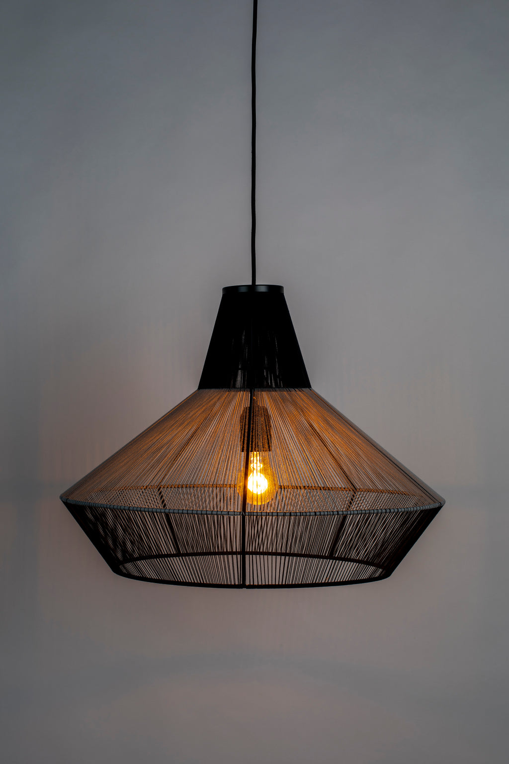 Fairy - Pendant light - Cotton - Stone Gray