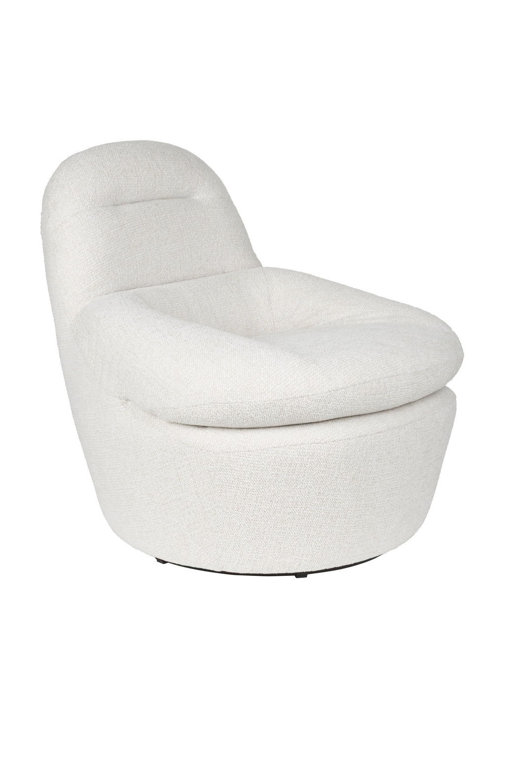 Velvoro - Fauteuil Lounge - Polyester - Blanc Cassé