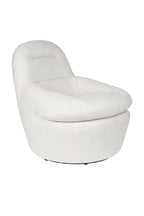 Velvoro - Fauteuil Lounge - Polyester - Blanc Cassé