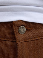 Le Pantalon Baggy En Denim Marron
