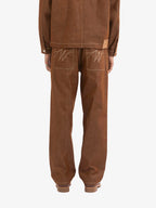 Le Pantalon De Menuisier En Denim Marron
