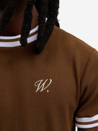 Le T-Shirt En Maille Marron