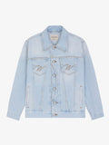 La Veste Du Postier En Denim Clair Délavé