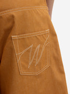 Le Short En Jean Baggy Orange