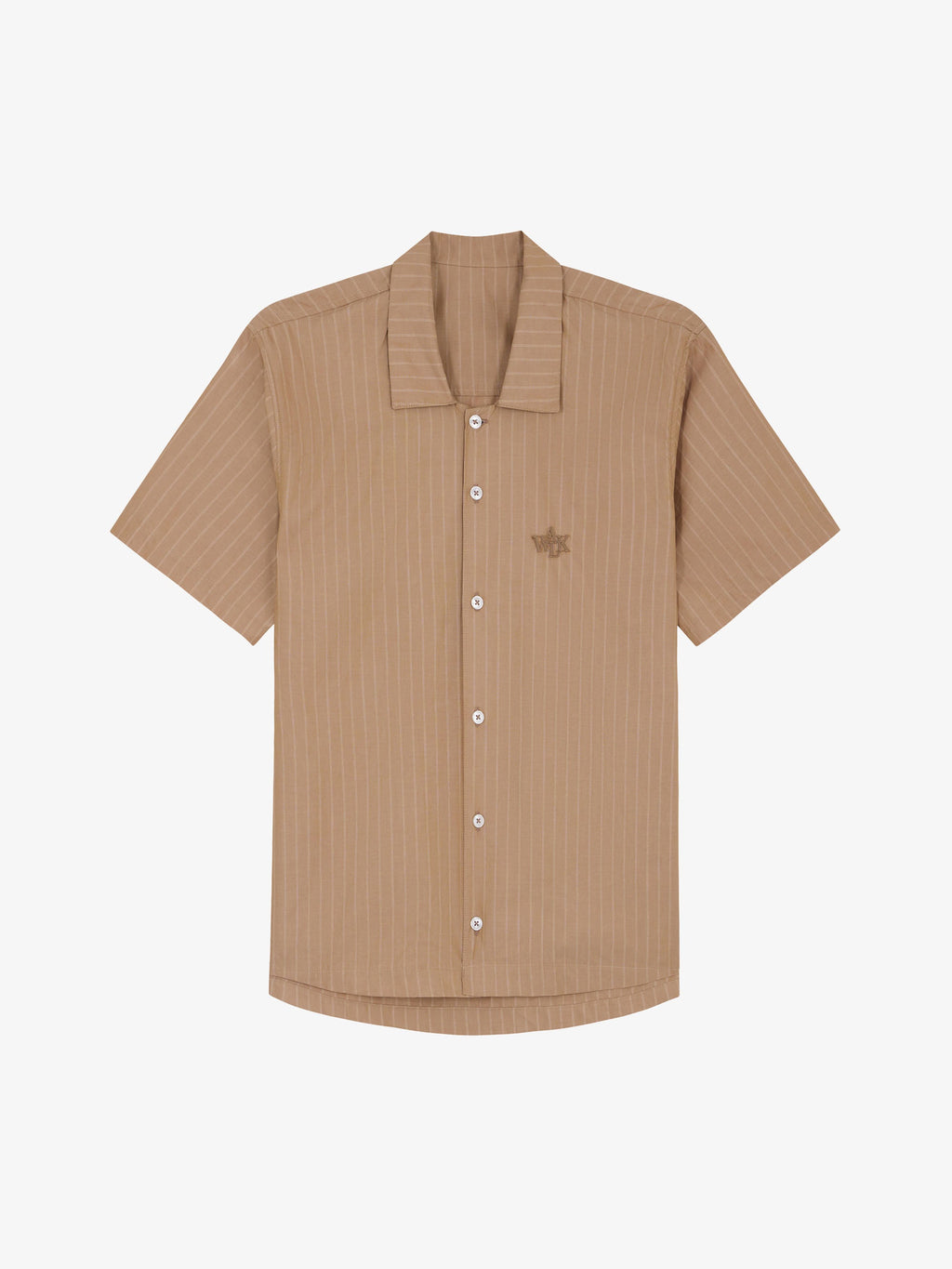 La Chemise Manches Courtes Marron