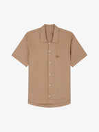 La Chemise Manches Courtes Marron