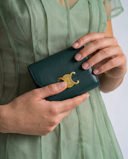 Céline Cartera pequeña con solapa Triomphe