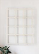 Metallregal RIVO - Leeres Wandregal aus Metall in der Farbe Cashew-Beige | Metalbude