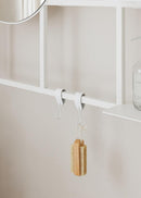 Metallregal RIVO - S-Haken blanco y wandregal blanco | Metalbude