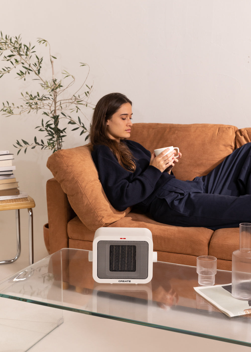Warm Box - 1500W Ceramic Space Heater - Off-White