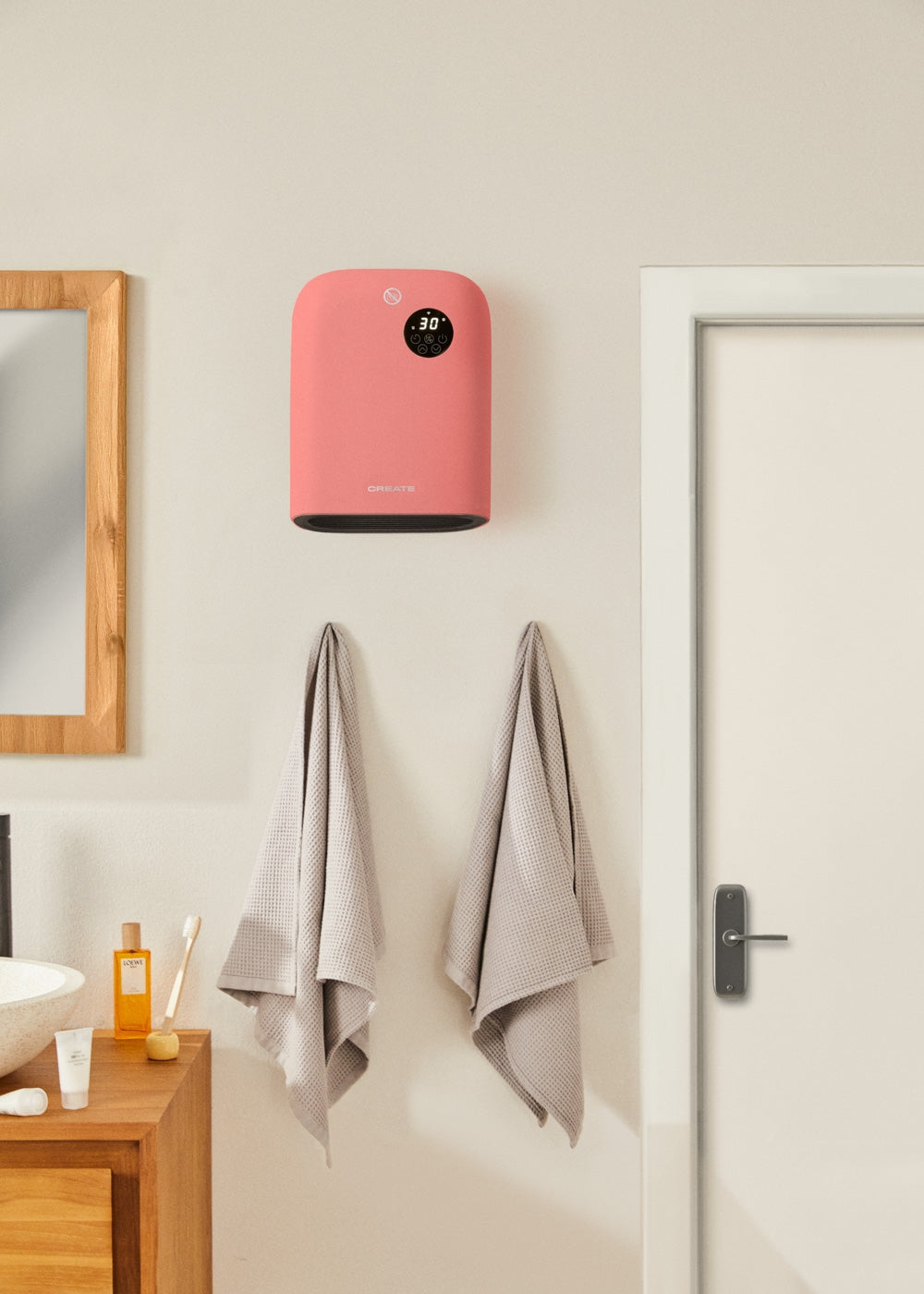 Warm Wall - Wall or Floor Heater with WiFi - Terracotta