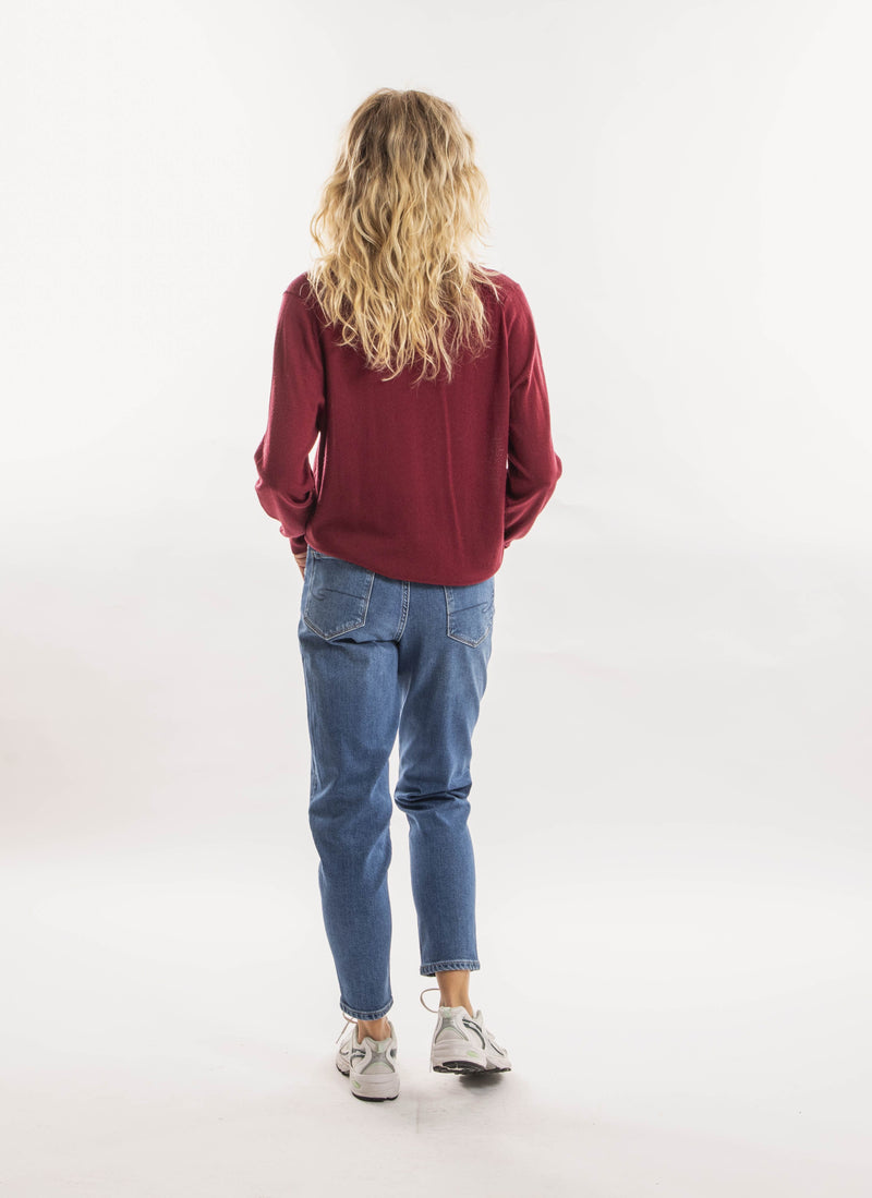 Gant - Cardigan En Laine Mérinos - Plumped Red - Femme