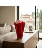 Wave - Vase - H30 Cm - Opale/Rouge