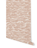 Waves Wallpaper - Coral