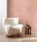 Papier Peint Waves - Coral