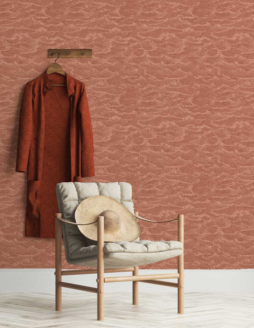 Papier Peint Waves - Mer Rouge