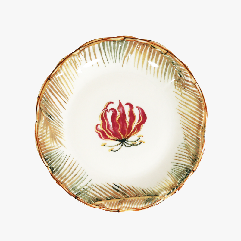 Assiette Flame Lily - 2 Tailles - Pièce Neuve/Artisanale