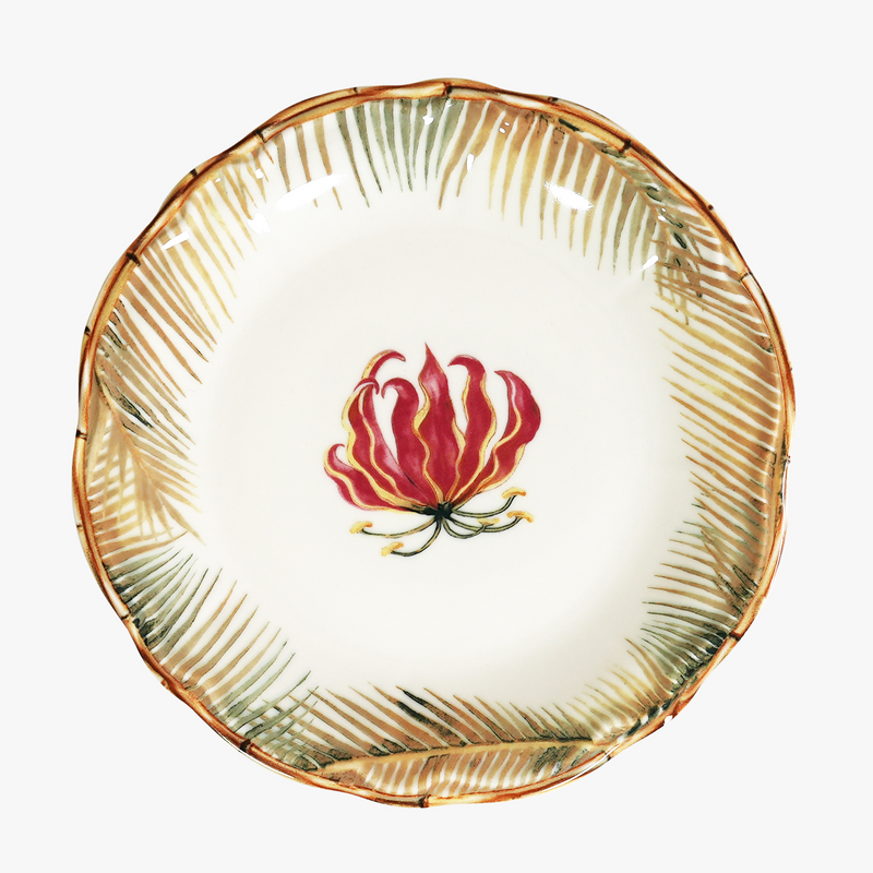 Assiette Flame Lily - 2 Tailles - Pièce Neuve/Artisanale