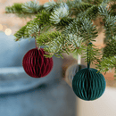 Lot De 6 Boules De Noël En Papier - Multicolore