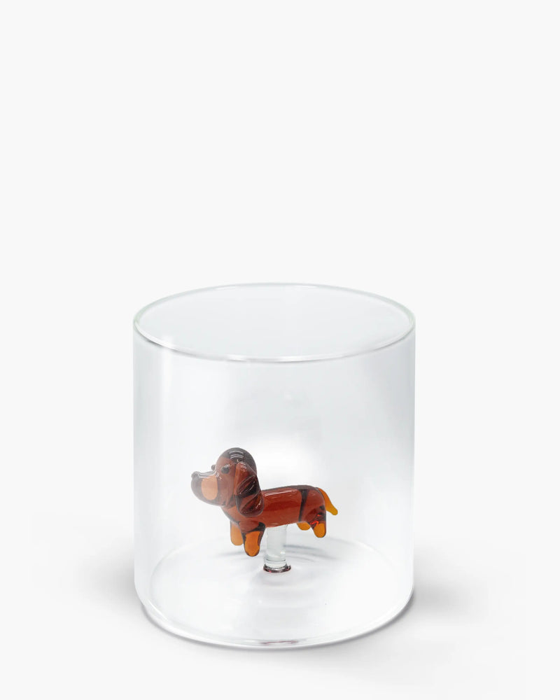 Gobelet En Verre Borosilicate - Figurine Teckel