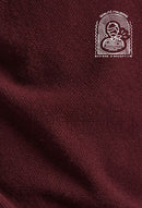 Pull col roulé Pietro en mérinos et cachemire bordeaux - 4