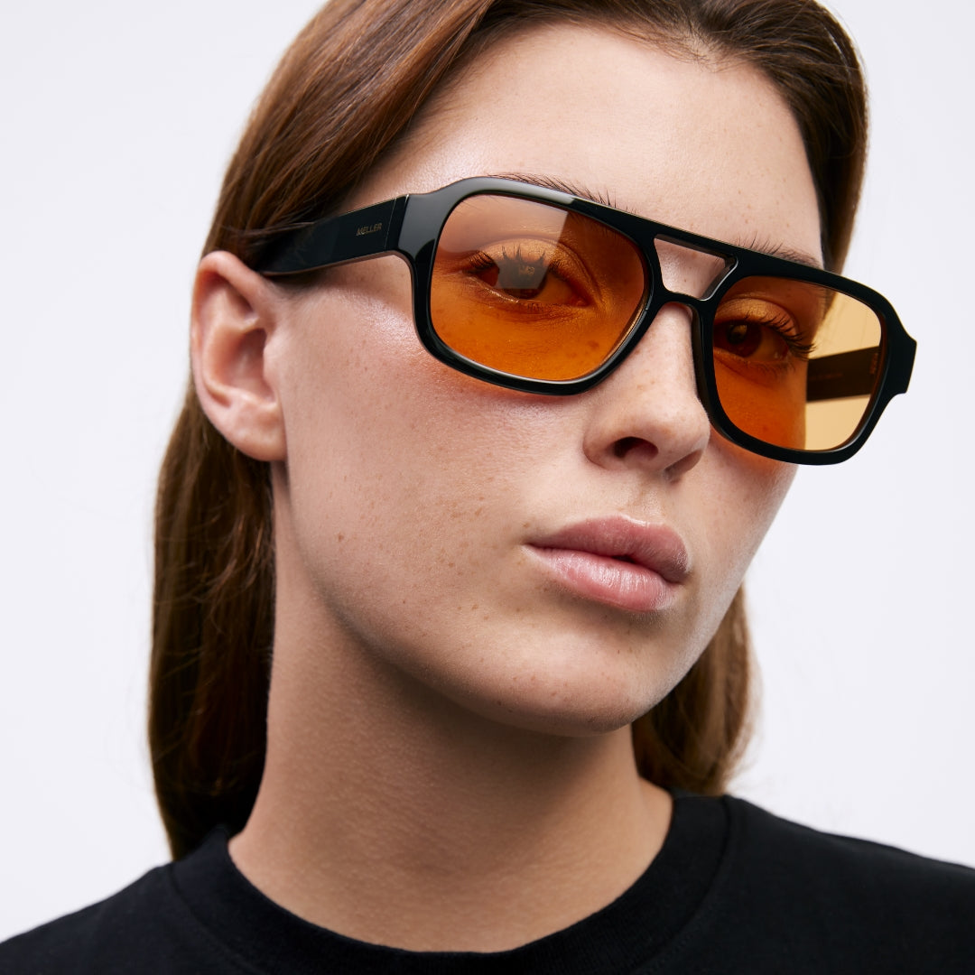 Sunglasses Shipo Sunglasses - Black Orange