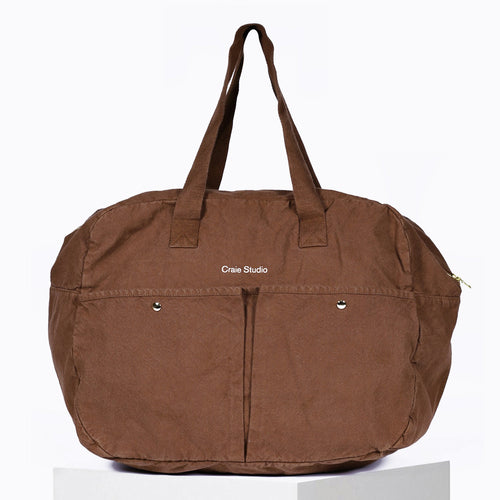 Sac De Voyage Coton Chocolat