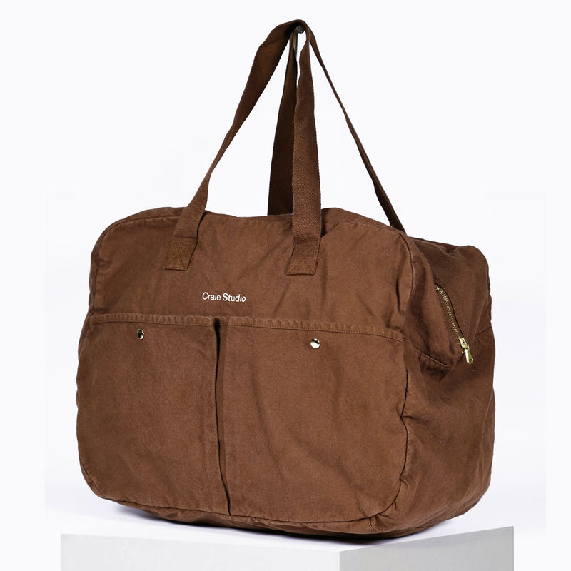 Sac De Voyage Coton Chocolat