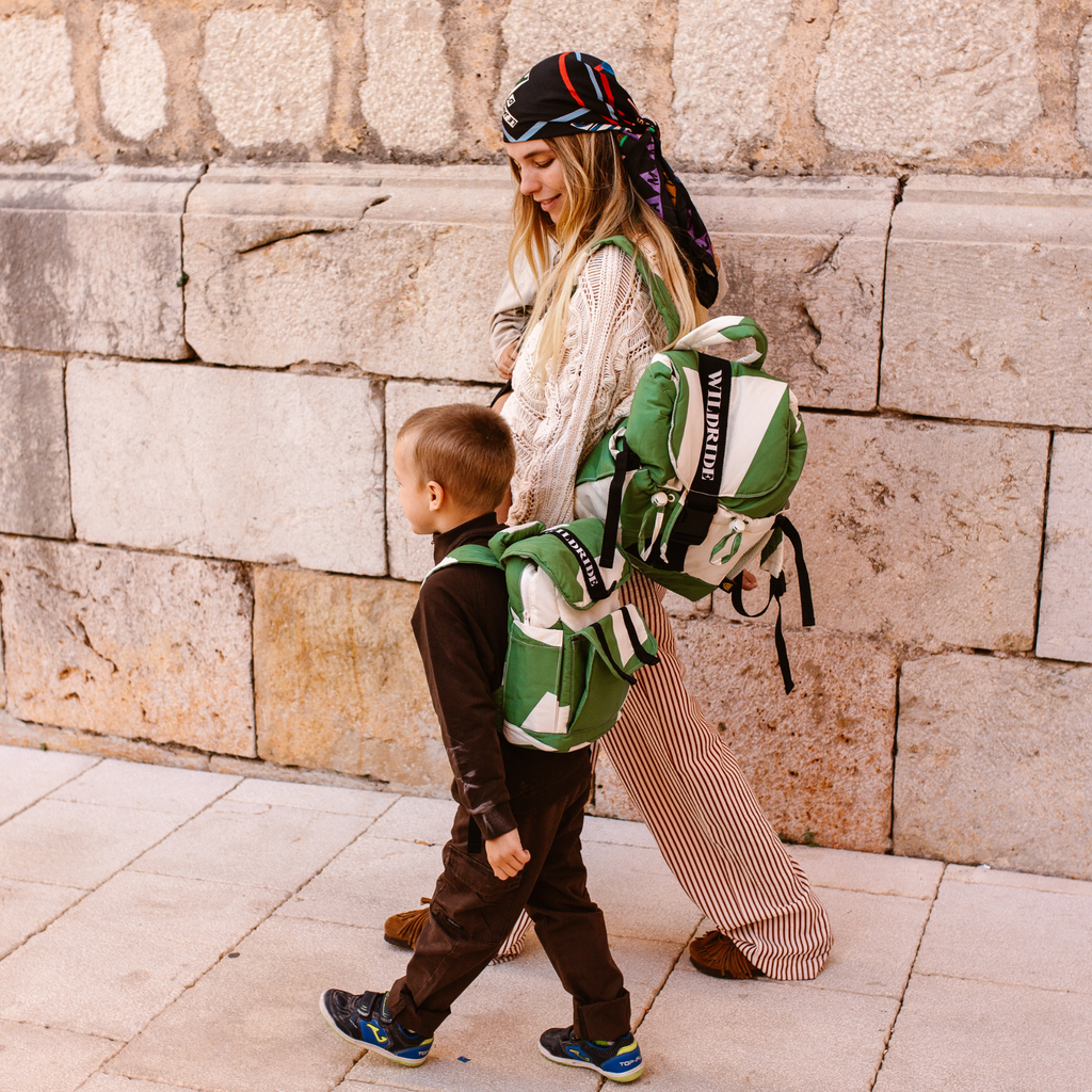 Recycled Graphic Green Kids' Backpack