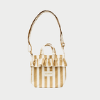 Mini Sac À Volants Beige Rayé