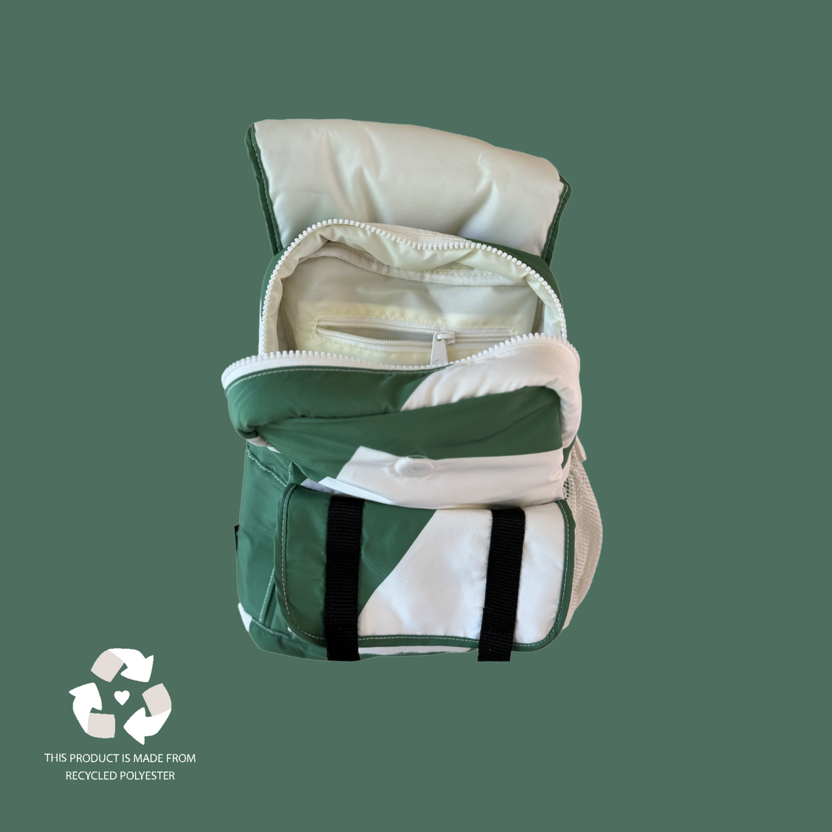 Recycled Graphic Green Kids' Backpack