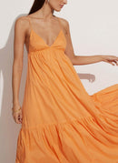 Faithfull The Brand - Robe Maxi Wilonna - Orange - Femme