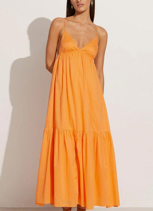 Faithfull The Brand - Robe Maxi Wilonna - Orange - Femme