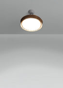 Wind Clear Rattan M - Ventilador de techo silencioso con aspas retráctiles e iluminación LED - Trenzado