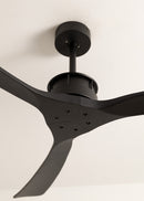 Wind Large DC - Ventilador de techo Wifi XL silencioso de 40 W - Negro