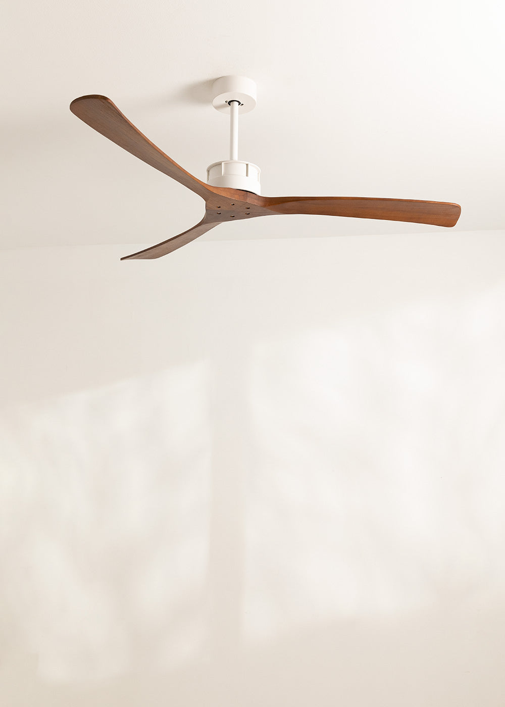 Wind Large DC - Silent XL 40W Ceiling Fan - White/Dark Wood